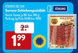 Serrano-Schinkenspezialität Angebote von TESOROS DEL SUR bei ALDI SÜD Mönchengladbach für 1,99 €