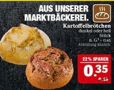 Kartoffelbrötchen dunkel im Angebot bei Marktkauf in Altenburg Kartoffelbrötchen dunkel Angebote bei Marktkauf Altenburg für 0,35 €