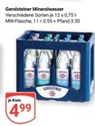 Aktuelle Gerolsteiner Angebote bei GLOBUS in Siegen (Universitätsstadt) Aktuelles Mineralwasser Angebot bei GLOBUS in Siegen (Universitätsstadt) ab 4,99 €