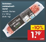 Aktuelle Wurst Angebote bei Netto Marken-Discount in Duisburg Aktuelles Schinkenzwiebelmettwurst Angebot bei Netto Marken-Discount in Duisburg ab 1,79 €