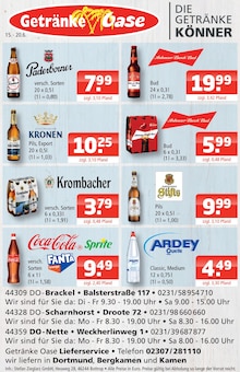 Sprite im aktuellen Getränke Oase Prospekt (Dortmund) Sprite im Getränke Oase Prospekt "Aktuelle Angebote" mit 1 Seiten (Dortmund)