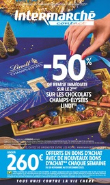 Catalogue Supermarchés Intermarché Contact en cours à Harol et alentours, "-50% DE REMISE IMMÉDIATE SUR LE 2ÈME* SUR LES CHOCOLATS CHAMPS-ÉLYSÉES LINDT", 28 pages, 25/11/2025 - 07/12/2025