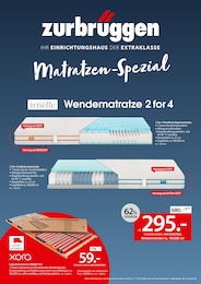 Matratze Angebot & Preis im aktuellen Zurbrüggen Prospekt Matratze Angebot im aktuellen Zurbrüggen Prospekt auf Seite 1