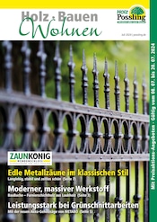 Aktueller Holz Possling Baumarkt Prospekt in Berlin und Umgebung, "Holz Bauen Wohnen" mit 12 Seiten, 08.07.2024 - 20.07.2024
