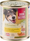 Kartoffeln im dm-drogerie markt Prospekt Nassfutter Hund mit 60% Huhn mit Kartoffeln, Naturverliebt von Dein Bestes im aktuellen dm-drogerie markt Prospekt für 1,85 €