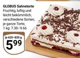 Sahnetorte Angebote von Globus bei GLOBUS Homburg für 5,99 €