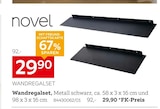 Wandregal im XXXLutz Prospekt Wandregalset von novel im aktuellen XXXLutz Prospekt für 29,90 €