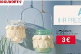 Aktuelles Windlicht Angebot bei Woolworth in Göttingen ab 3,00 €