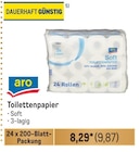 Toilettenpapier Angebote von aro bei Metro Mülheim für 9,87 €