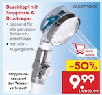 Aktuelle Duschkopf Angebote bei Netto Marken-Discount in Pforzheim Aktuelles Duschkopf mit Stopptaste & Druckregler Angebot bei Netto Marken-Discount in Pforzheim ab 9,99 €