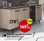 Enfilade 3 portes & 3 niches dans le catalogue Maxi Bazar