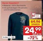 Herren Sweatshirt im Angebot bei Netto Marken-Discount in Kassel Herren Sweatshirt Angebote bei Netto Marken-Discount Kassel für 24,99 €