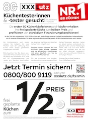 Aktueller XXXLutz Möbelhäuser Möbel & Einrichtung Prospekt in Obermaiselstein und Umgebung, "Küchentesterinnen & -tester gesucht!" mit 16 Seiten, 20.12.2025 - 04.01.2026