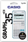 Calculatrice graphique GRAPH35+E II - Casio - Super U à Nîmes Calculatrice graphique GRAPH35+E II - Casio en promo chez Super U Nîmes à 47,90 €