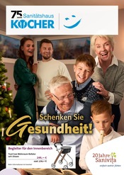 Sanitätshaus Kocher GmbH Sanitätshäuser Prospekt der aktuellen Woche mit 6 Seiten, gültig von 12.11.2025 bis 31.01.2026, in Viernheim und Umgebung Aktueller Sanitätshaus Kocher GmbH Sanitätshäuser Prospekt in Viernheim und Umgebung, "Schenken Sie Gesundheit!" mit 6 Seiten, 12.11.2025 - 31.01.2026