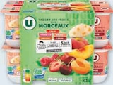 Super U Audincourt - Promo Yaourts aux fruits avec morceaux Promo Yaourts aux fruits avec morceaux à 2,70 € dans le catalogue Super U à Audincourt