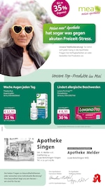 mea - meine apotheke Apotheken Prospekt der aktuellen Woche mit 4 Seiten, gültig von 01.05.2026 bis 31.05.2026, in Pfinztal und Umgebung Aktueller mea - meine apotheke Apotheken Prospekt in Pfinztal und Umgebung, "Unsere Mai-Angebote" mit 4 Seiten, 01.05.2026 - 31.05.2026