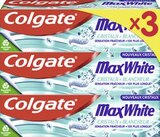 Dentifrice Maxwhite Cristaux + Blancheur Menthe Cristal - COLGATE en promo chez Géant Casino Dentifrice Maxwhite Cristaux + Blancheur Menthe Cristal - COLGATE dans le catalogue Géant Casino