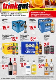 Aktueller Trinkgut Prospekt, "Petershausens größter Getränkemarkt!", mit Angeboten der Woche, gültig von 13.05.2024 bis 13.05.2024