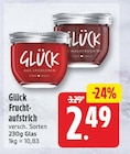 Fruchtaufstrich Erdbeeren von Glück für 2,49 € bei EDEKA im Angebot Fruchtaufstrich Erdbeeren von Glück im aktuellen EDEKA Prospekt