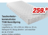 Taschenfederkernmatratze T100 DormiSpring Angebote bei Möbel AS Darmstadt für 259,95 €