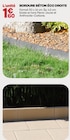 Bordure béton éco droite en promo chez Gedimat Bordure béton éco droite dans le catalogue Gedimat