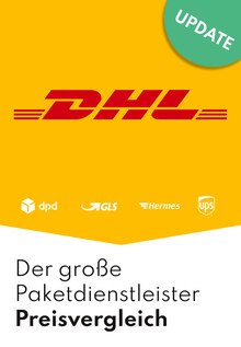 DHL Packstation Prospekt "Großer Paketdienstleister Vergleich" mit 5 Seiten