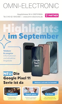 Aktueller Omni-Electronic Prospekt (Nusse, 12 Seiten zum blättern Omni-Electronic Prospekt Highlights im September mit 12 Seiten