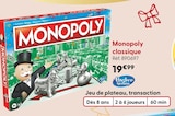 Monopoly classique - Hasbro Gaming dans le catalogue La Grande Récré