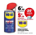 Spray double position - WD-40 dans le catalogue Super U