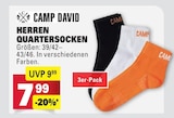 Herren Quartersocken im Angebot bei Marktkauf in Konstanz Herren Quartersocken Angebote von Camp David bei Marktkauf Konstanz für 7,99 €