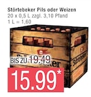 Pils oder Weizen von Störtebeker im aktuellen Marktkauf Prospekt für 15,99 €