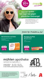 mea - meine apotheke Prospekt Unsere Juli-Angebote mit 4 Seiten