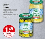 Bayerische Gewürz Gurken im V-Markt Prospekt Bayerische Gewürz Gurken von Specht im aktuellen V-Markt Prospekt für 1,49 €