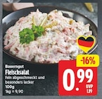 Fleischsalat von Bauerngut für 0,99 € bei EDEKA im Angebot Fleischsalat von Bauerngut im aktuellen EDEKA Prospekt