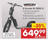 E-Scooter XI-1200-S im Angebot bei Netto Marken-Discount in Hamburg E-Scooter XI-1200-S Angebote von Viron bei Netto Marken-Discount Hamburg für 649,99 €