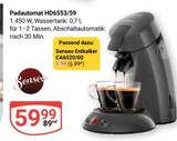 Padautomat HD6553/59 im Angebot bei GLOBUS in Rüsselsheim Padautomat HD6553/59 Angebote von Senseo bei GLOBUS Rüsselsheim für 5,99 €