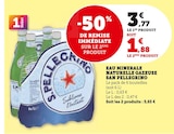 Eau Minérale Naturelle Gazeuse - San Pellegrino en promo chez Super U Noisy-le-Grand à 5,65 €