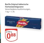 Original italienische Hartweizenteigwaren im Angebot bei GLOBUS in Worms Original italienische Hartweizenteigwaren Angebote von Barilla bei GLOBUS Worms für 0,88 €
