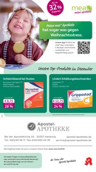 mea - meine apotheke Prospekt der Woche "Unsere Dezember-Angebote" Seite 1, 01.12.2025 bis 31.12.2025 für Hamburg Aktueller mea - meine apotheke Prospekt "Unsere Dezember-Angebote" Seite 1 von 4 Seiten für Hamburg