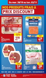 Prix et réduction Jambon fumé dans le prospectus Aldi en cours Offre Jambon fumé dans le catalogue Aldi du moment à la page 8