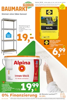 Alpina im Globus-Baumarkt Prospekt "Immer eine Idee besser" mit 20 Seiten (Bochum)