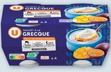 Yaourt à la Grecque sur lit de fruits - U en promo chez Hyper U Villeneuve-Saint-Georges à 1,71 €