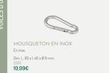 Mousqueton en inox dans le catalogue Botanic