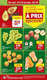 Catalogue Aldi de la semaine 43, "UN SAVOUREUX VOYAGE AU COEUR DE LA STREET FOOD* À PRIX DISCOUNT", page 2, 21/10/2025 - 27/10/2025 Prospectus Aldi en cours, "UN SAVOUREUX VOYAGE AU COEUR DE LA STREET FOOD* À PRIX DISCOUNT", page 2 sur 38