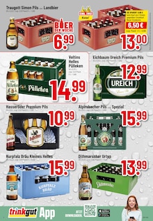 Veltins im Trinkgut Prospekt "Aktuelle Angebote" mit 8 Seiten (Worms)
