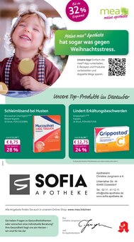 mea - meine apotheke Prospekt der Woche "Unsere Dezember-Angebote" Seite 1, 01.12.2025 bis 31.12.2025 für Düsseldorf Aktueller mea - meine apotheke Prospekt "Unsere Dezember-Angebote" Seite 1 von 4 Seiten für Düsseldorf