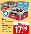 famila Nordost - Astra oder Holsten Edel Angebot im Prospekt Astra oder Holsten Edel bei famila Nordost im Prospekt "" für 9,99 €