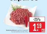 Marktkauf Esslingen - Rinderhackfleisch Angebot im Prospekt Rinderhackfleisch bei Marktkauf im Esslingen Prospekt für 1,19 €