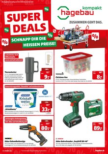 Aktueller hagebau kompakt Prospekt "SUPER DEALS" Seite 1 von 8 Seiten